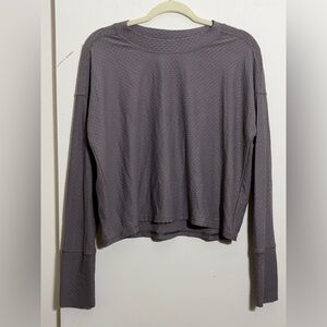 CALIA Womens Diamond Mesh Long Sleeve Shirt Size M